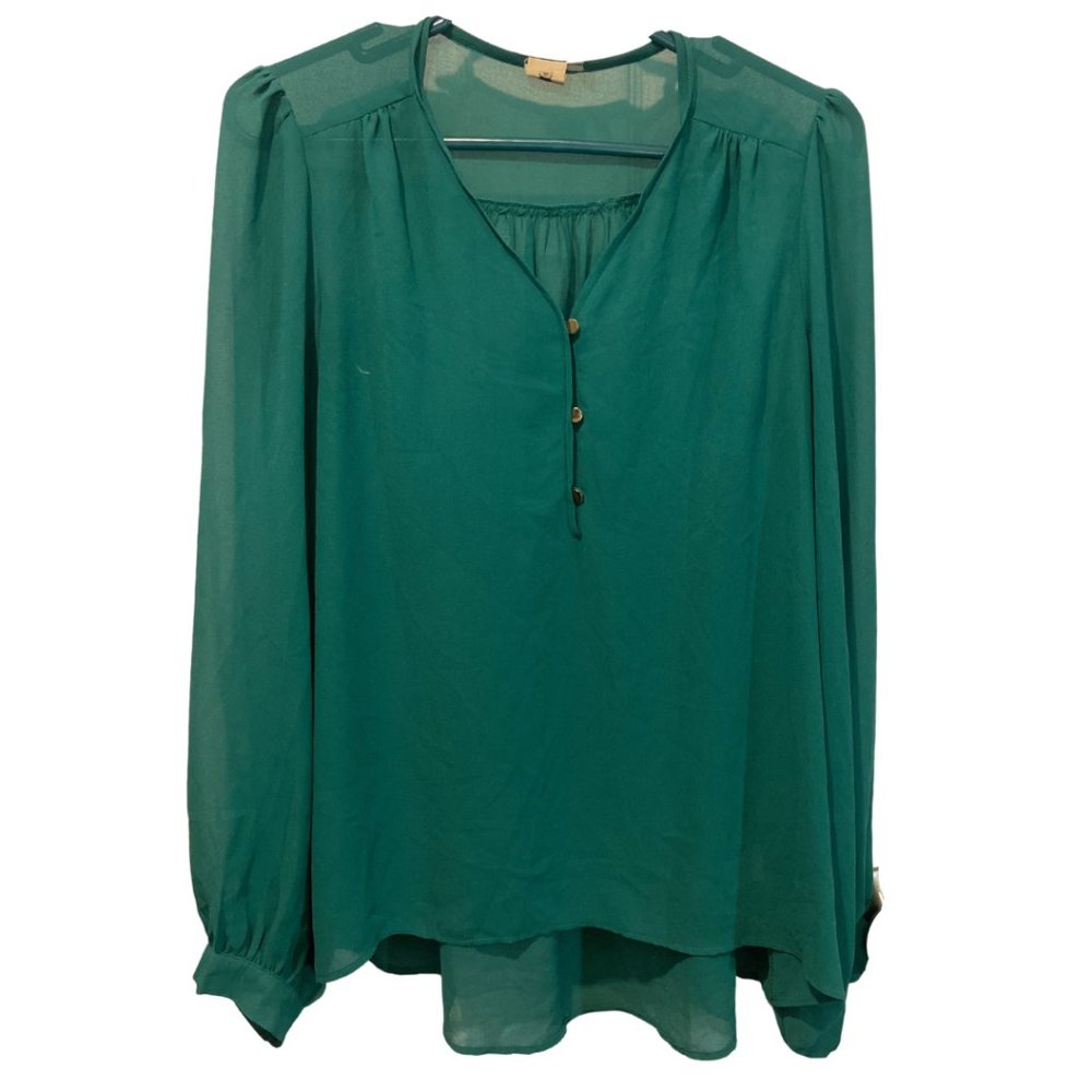 Needle & Thread Sheer Chiffon Blouse sz M